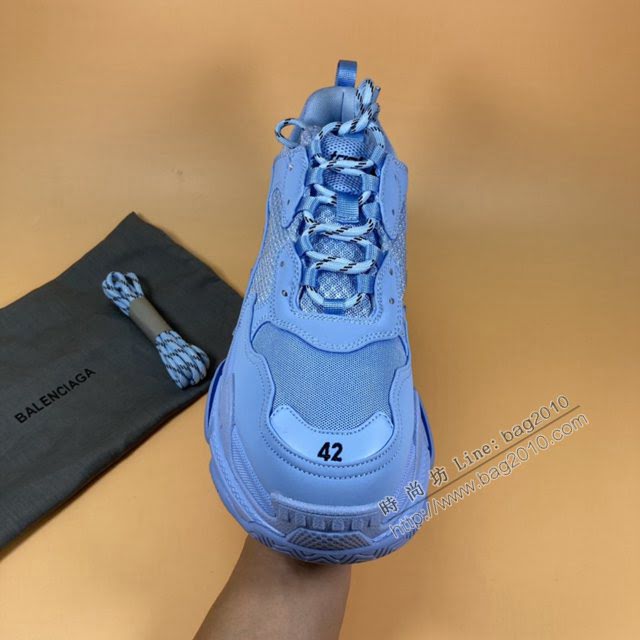 Balenciaga經典款男女鞋 巴黎世家頂級版本1代Triple S大底LOGO老爹鞋 Balenciaga情侶款老爹鞋  hdbl1200